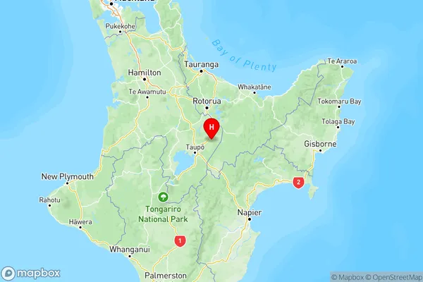 Broadlands, Bay of Plenty Region Map