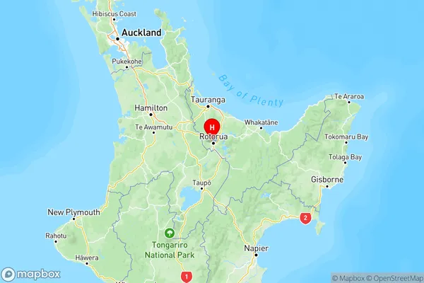 Fairy Springs, Bay of Plenty Region Map