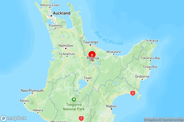 Fordlands, Bay of Plenty Region Map