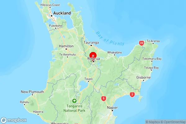 Hillcrest, Bay of Plenty Region Map