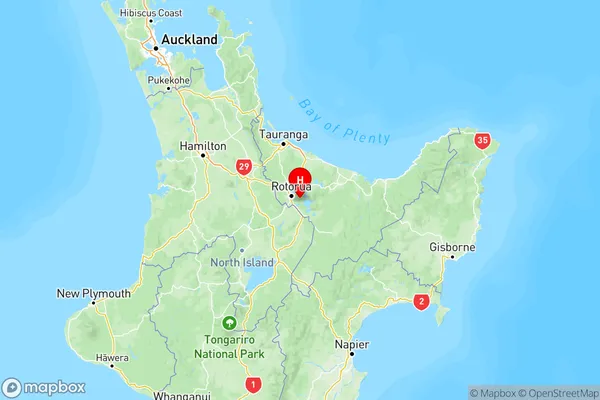 Lake Okareka, Bay of Plenty Region Map