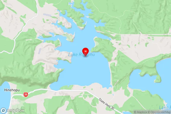 Lake Rotoehu, Bay of Plenty Region Map