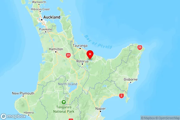 Lake Rotoehu, Bay of Plenty Region Map