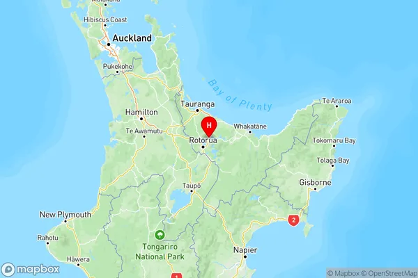 Lake Rotoiti, Bay of Plenty Region Map