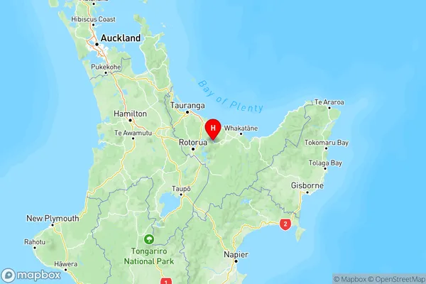 Lake Rotoma, Bay of Plenty Region Map