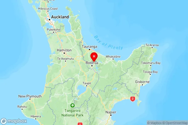 Mourea, Bay of Plenty Region Map