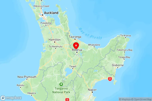 Ngongotaha, Bay of Plenty Region Map