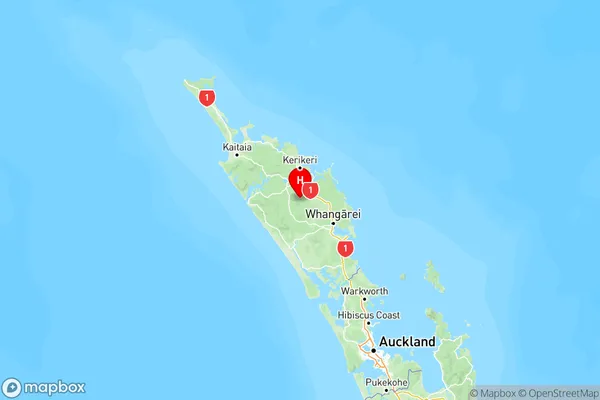 Matawaia, Northland Region Map