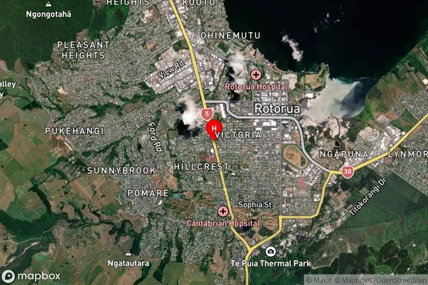 Reporoa and Surrounds, Bay of Plenty Satellite Map