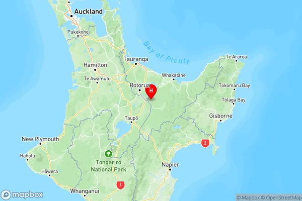 Rerewhakaaitu, Bay of Plenty Region Map