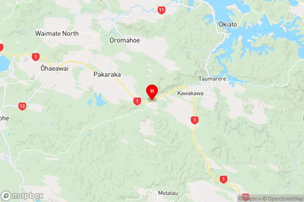 Moerewa, Northland Region Map