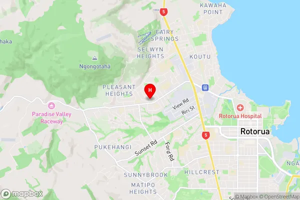 Western Heights, Bay of Plenty Region Map