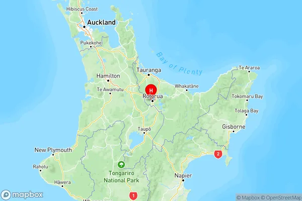 Western Heights, Bay of Plenty Region Map