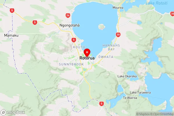 Rotorua, Bay of Plenty Region Map