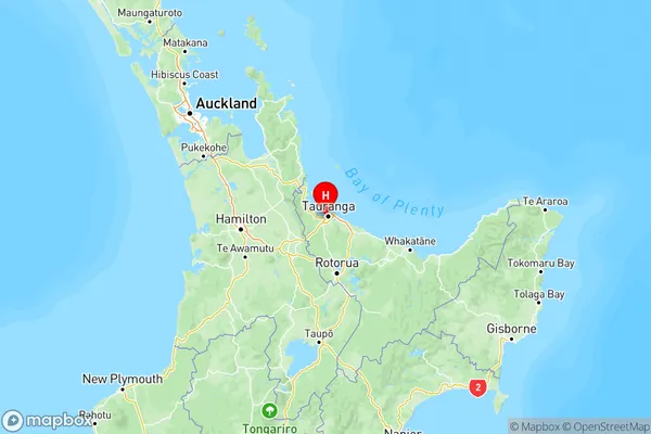 Brookfield, Bay of Plenty Region Map