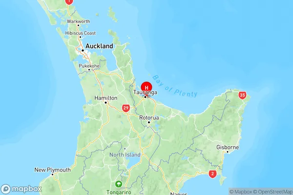 Matapihi, Bay of Plenty Region Map