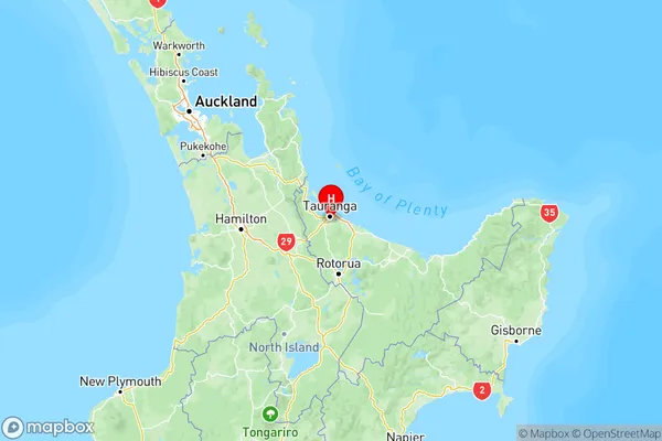 Maungatapu, Bay of Plenty Region Map