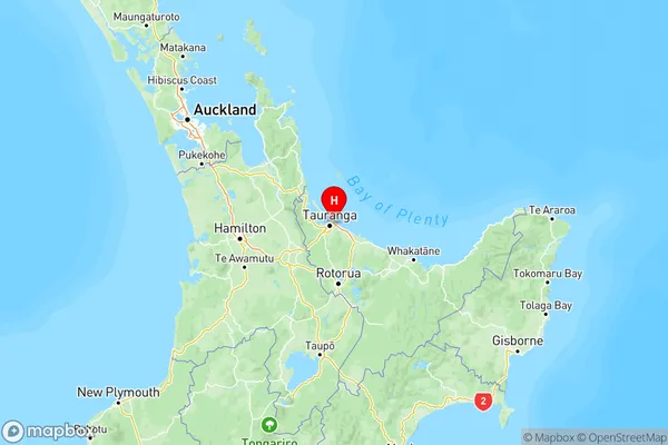 Mount Maunganui, Bay of Plenty Region Map