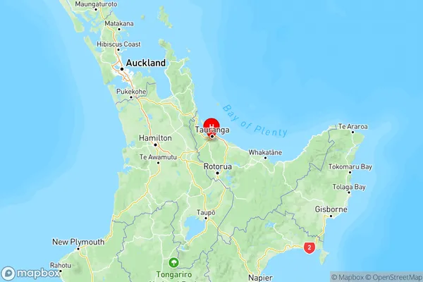 Ohauiti, Bay of Plenty Region Map