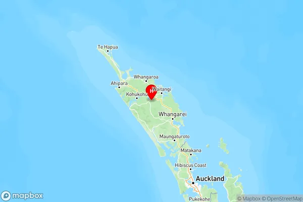 Ngawha Springs, Northland Region Map