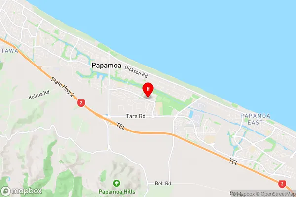 Papamoa, Bay of Plenty Region Map