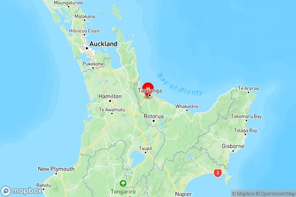 Pyes Pa, Bay of Plenty Region Map