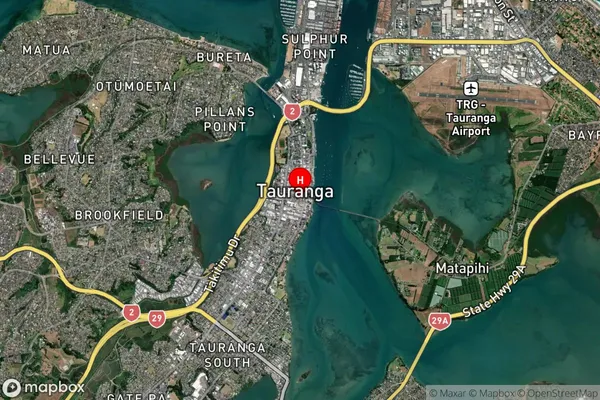 Tauranga Central, Bay of Plenty Satellite Map