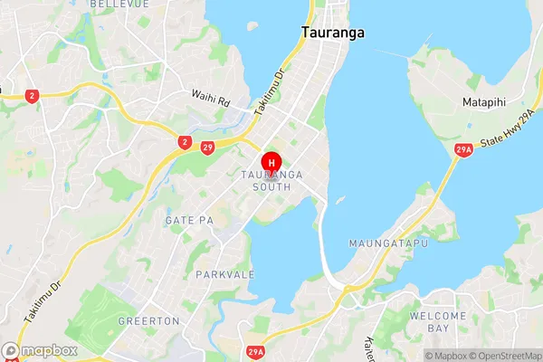 Tauranga South, Bay of Plenty Region Map