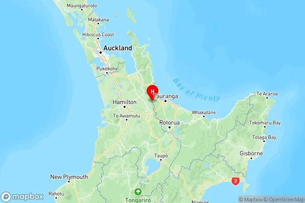 Kaimai, Bay of Plenty Region Map