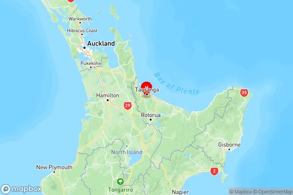 Ohauiti, Bay of Plenty Region Map