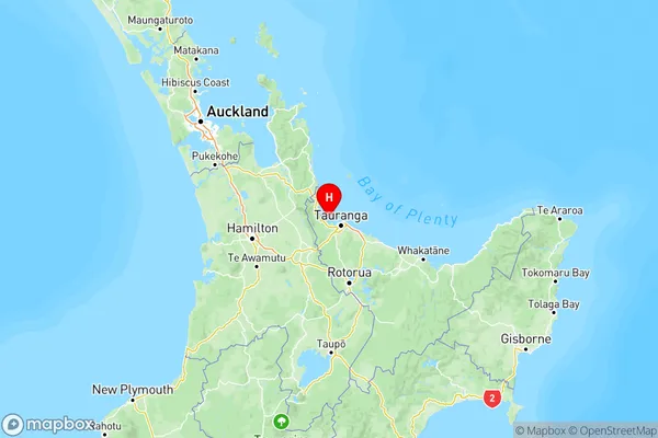Omokoroa, Bay of Plenty Region Map