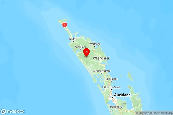 Nukutawhiti, Northland Region Map