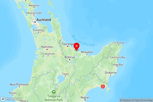 Pongakawa, Bay of Plenty Region Map