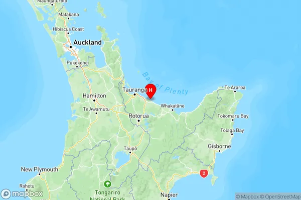 Pukehina, Bay of Plenty Region Map