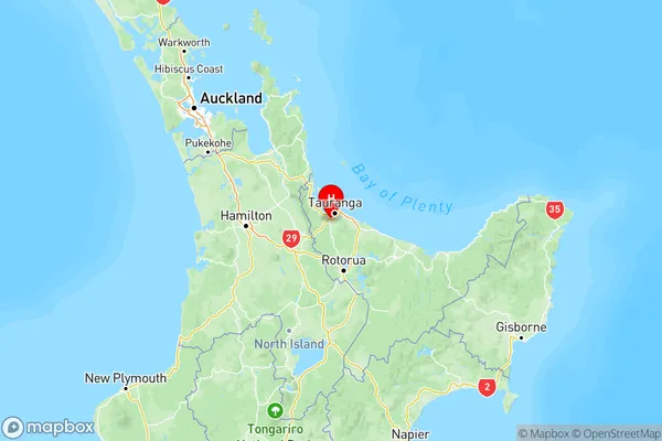 Pyes Pa, Bay of Plenty Region Map