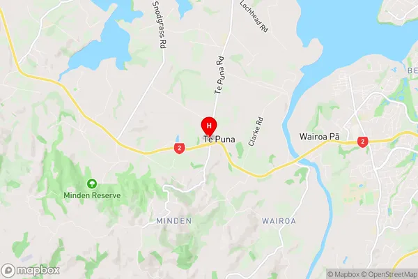 Te Puna, Bay of Plenty Region Map