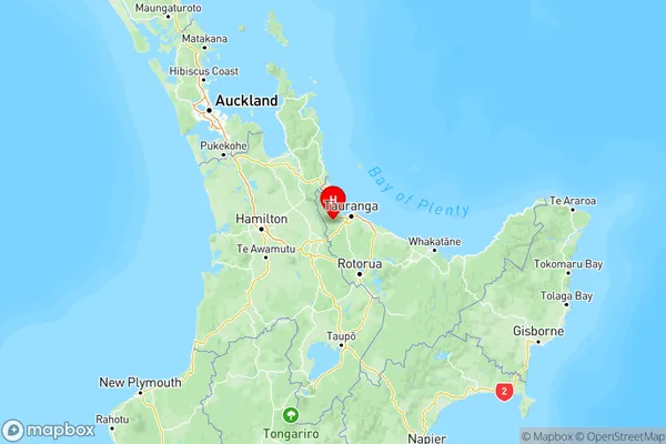 Whakamarama, Bay of Plenty Region Map