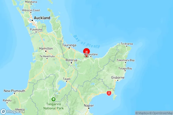 Edgecumbe, Bay of Plenty Region Map