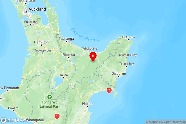 Matahi, Bay of Plenty Region Map