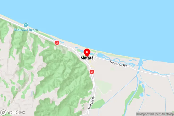 Matata, Bay of Plenty Region Map