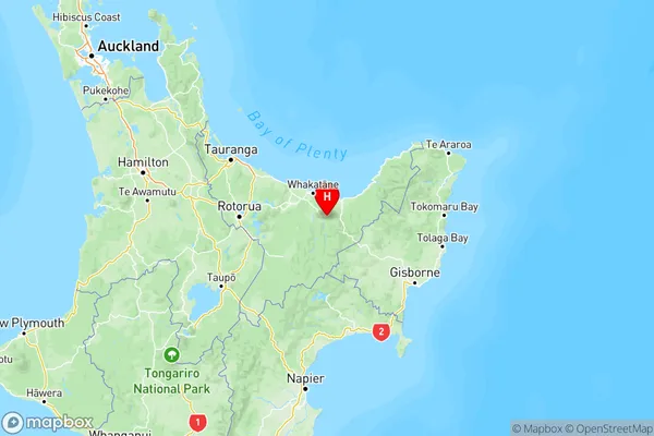 Nukuhou, Bay of Plenty Region Map