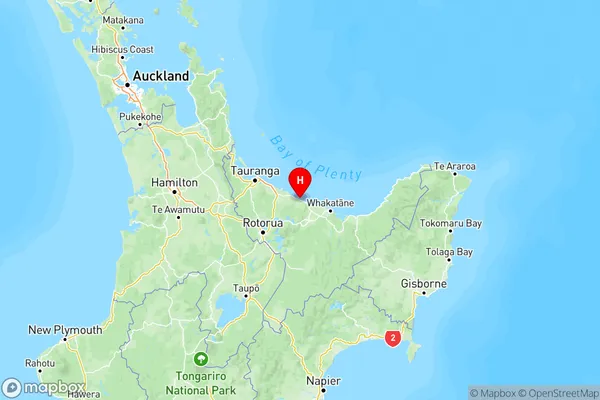 Pikowai, Bay of Plenty Region Map