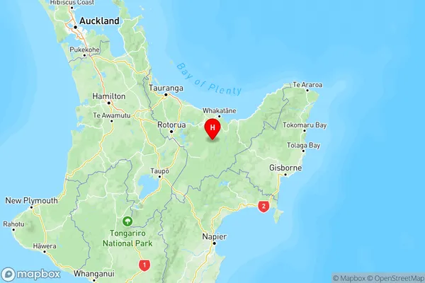 Waiohau, Bay of Plenty Region Map