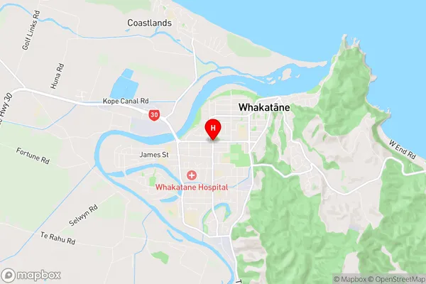 Whakatane Surrounds, Bay of Plenty Region Map