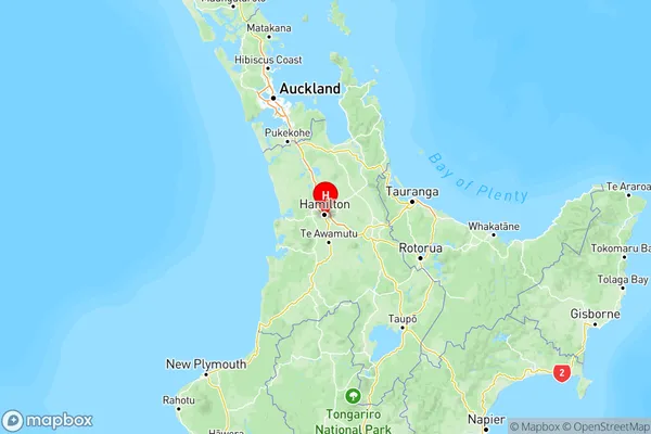 Bader, Waikato Region Map