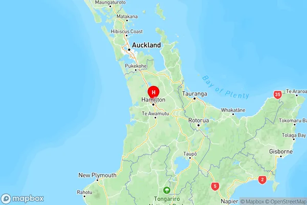 Chedworth, Waikato Region Map