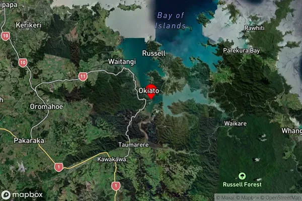 Opua, Northland Satellite Map