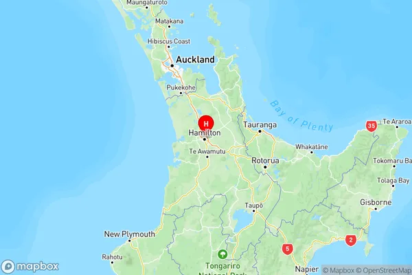 Fairview Downs, Waikato Region Map