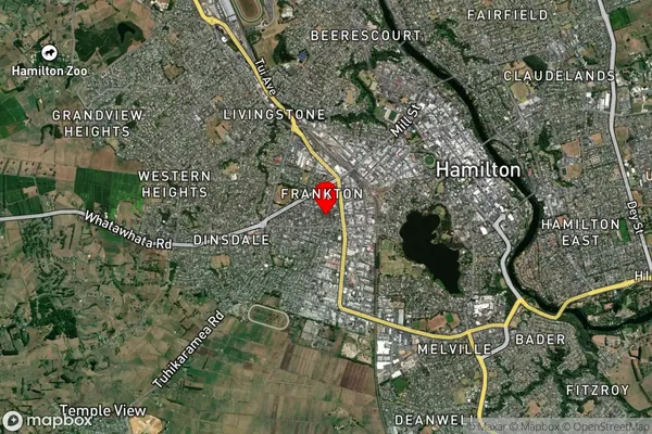 Frankton, Waikato Satellite Map