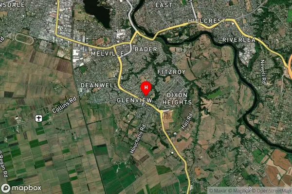 Glenview, Waikato Satellite Map